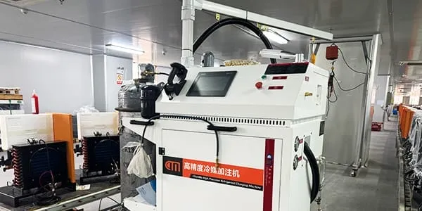 Integrated Refrigerant Charging and Leak Detection System